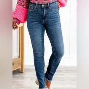 NWOT Judy Blue Dark Wash Tummy Control Skinny Jeans